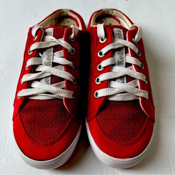 Keds Y2K Retro Moxie Mule Slip On Lace Up Tomato Girl Red Sneakers Size 7.5 - Picture 3 of 12